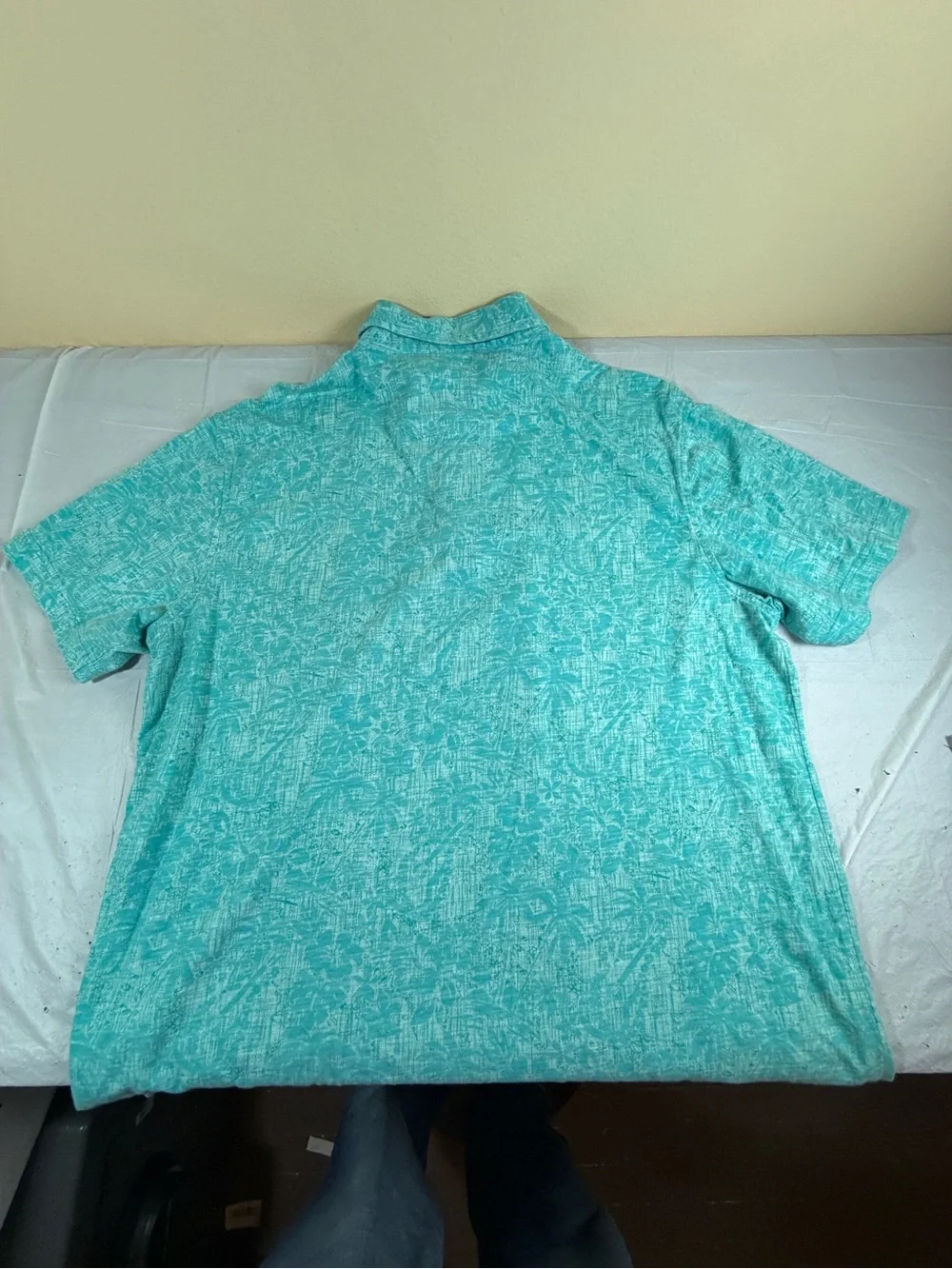 Men's‎ Izod Saltwater Teal Floral Polo Size XL